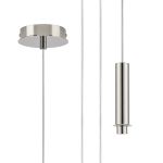 Wick 5m Single Pendant (FRAME ONLY), 1 x G9, Polished Nickel
