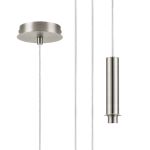Wick 5m Single Pendant (FRAME ONLY), 1 x G9, Satin Nickel