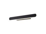 Via 40cm Linear Wall Lamp, 1 x 18W LED, 4000K, 805lm, Satin Black, 3yrs Warranty
