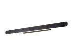 Via 80cm Linear Wall Lamp, 1 x 30W LED, 4000K, 1300lm, Satin Black, 3yrs Warranty