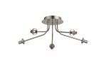 Templo 50cm Semi Flush Light (FRAME ONLY), 5 Light G9, Satin Nickel