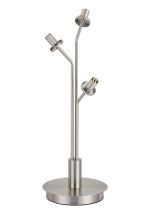 Templo Table Lamp Without Shade, 3 Light G9, Satin Nickel