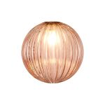 Templo 15cm Segment (B) Round Blush Pink Globe Glass Shade