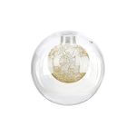 Templo 12cm Round Clear With Inner Gold Globe (E) Glass Shade