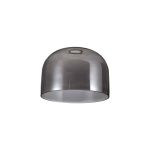 Zenth 24x17cm Smoke Plated Cloche Glass (K), Shade