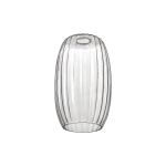 Zenth 18x29cm Clear Ribbed Tubular Glass (O), Shade