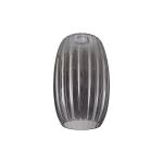 Zenth 18x29cm Smoke Ribbed Tubular Glass (O), Shade