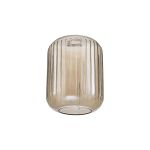 Zenth 20x25.5cm Champagne Ribbed Cylinder Glass (P), Shade