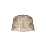 Zenth 28x17.5cm Champagne Ribbed Dome Glass (Q), Shade
