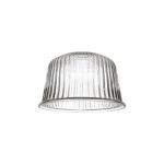 Zenth 28x17.5cm Clear Ribbed Dome Glass (Q), Shade
