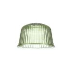 Zenth 28x17.5cm Green Ribbed Dome Glass (Q), Shade