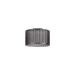 Zenth 17x11cm Smoke Plated Chevron Pattern Drum Glass (S), Shade