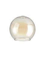 Zenth 20x18cm Open Mouth Round Iridescent Globe Glass (U), Shade