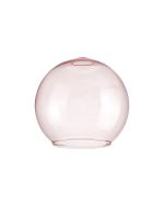 Zenth 20x18cm Open Mouth Round Pink Globe Glass (U), Shade