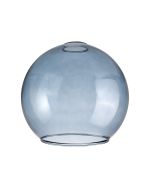 Zenth 25x22.5cm Open Mouth Round Blue Globe Glass (U), Shade