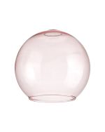 Zenth 25x22.5cm Open Mouth Round Pink Globe Glass (U), Shade