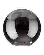 Zenth 30x28cm Open Mouth Round Chrome Plated Globe Glass (U), Shade