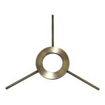 Zenth 3 Rod Glass Suspension 150-200mm Bracket, Antique Brass
