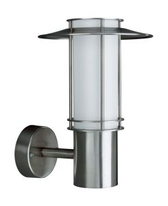 Monaco Wall Lamp 1 Light E27 IP44 Exterior Stainless Steel/Synthetic