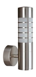 Pompei Wall Lamp 1 Light E27 IP44 Exterior Stainless Steel/Synthetic