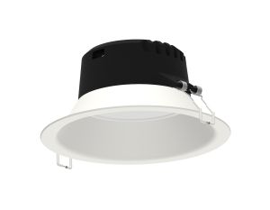 Medano Round 23.3cm, LED Downlight, 21W, 4000K, 2100lm, White, Cut Out 206mm, Driver Included, 3yrs Warranty