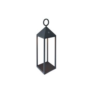 Astun Rechargeable Battery Operated  Lantern Small, 2.2W LED, 3000K, 188lm, IP54, USB Charging Cable Included, Graphite, 3yrs Warranty