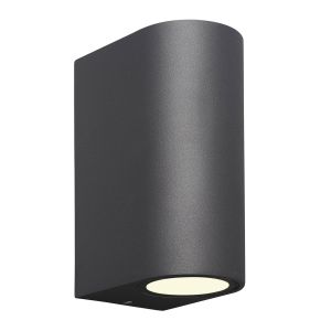 Kandanchu Round Wall Lamp, 2 x GU10, IP54, Anthracite, 2yrs Warranty