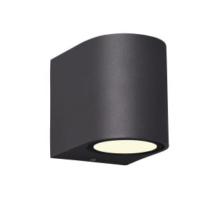 Kandanchu Round Wall Lamp, 1 x GU10, IP54, Anthracite, 2yrs Warranty