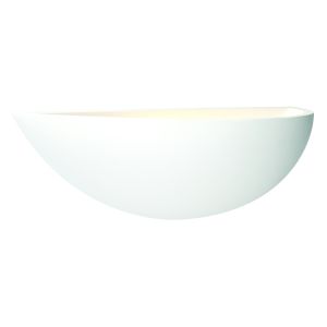 Mini Single Wall Light White Plaster Finish