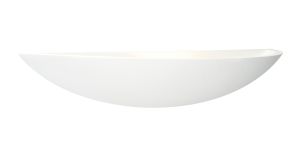 Saxby 10402 Crescent Single Wall Light Plaster Finish