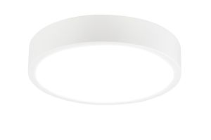 Saona 30cm Round LED Surface Flush Fitting,30W,4000K,2700lm,Matt White/Frosted Acrylic,3yrs Warranty