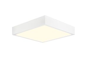 Saona 12cm Square LED Surface Flush Fitting,8W,3000K,680lm,Matt White/Frosted Acrylic,3yrs Warranty