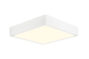 Saona 17cm Square LED Surface Flush Fitting,14W,3000K,1190lm,Matt White/Frosted Acrylic,3yrs Warranty