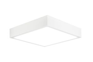 Saona 17cm Square LED Surface Flush Fitting,14W,4000K,1260lm,Matt White/Frosted Acrylic,3yrs Warranty