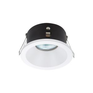 Comfort GU10 Downlight Round, 1 x GU10 (Max 12W), IP54, Matt White, Cut Out: 75mm, 2yrs Warranty, Lampholder Included