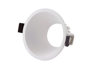 Lamborjini 9.3cm Funnel Centre, 85mm Cut Out, Spotlight Round, 1 x GU10 (Max 12W), White, Lampholder Included