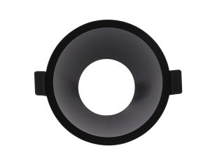 Lamborjini 9.3cm Funnel Centre, 85mm Cut Out, Spotlight Round, 1 x GU10 (Max 12W), Black, Lampholder Included