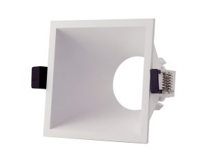 Lamborjini Funnel Centre, 85mm Cut Out, Spotlight Square, 1 x GU10 (Max 12W), White, Lampholder Included