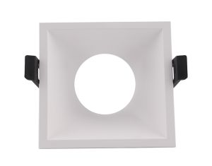 Lamborjini Funnel 45°, 85mm Cut Out, Spotlight Square, 1 x GU10 (Max 12W), White, Lampholder Included