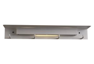Fuerteventura 60cm Linear Wall Lamp Coat Rack, 9W LED, 3000K, 600lm, Matt White, 3yrs Warranty