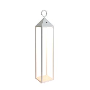 Astun Rechargeable Battery Operated  Lantern Large, 2.2W LED, 3000K, 188lm, IP54, USB Charging Cable Included, White, 3yrs Warranty