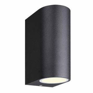 Kandanchu Round Wall Lamp, 2 x GU10, IP54, Sand Black, 2yrs Warranty