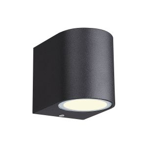 Kandanchu Round Wall Lamp, 1 x GU10, IP54, Sand Black, 2yrs Warranty