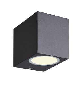 Kandanchu Square Wall Lamp, 1 x GU10, IP54, Sand Black, 2yrs Warranty