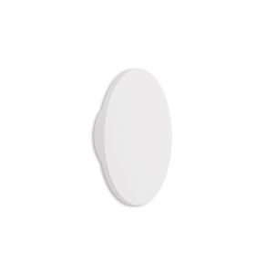 Bora Bora Wall Light 13.5cm Round 6W LED 3000K, 540lm, Matt White, 3yrs Warranty