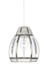 Endon 1214-CLEAR Non Electric Pendant 1 Light In Chrome
