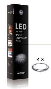 Disc Ultra White Kit 4x18 LED (6W) C/W 2.5m Cable