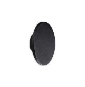 Bora Bora Wall Light 13.5cm Round 6W LED 3000K, 540lm, Matt Black, 3yrs Warranty