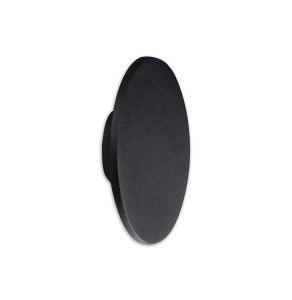 Bora Bora Wall Light 18cm Round 8W LED 3000K, 1080lm, Matt Black, 3yrs Warranty