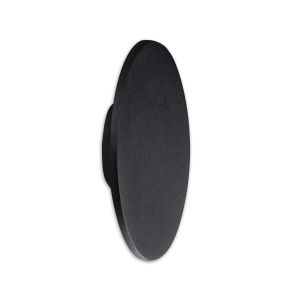 Bora Bora Wall Light 27cm Round 16W LED 3000K, 1350lm, Matt Black, 3yrs Warranty